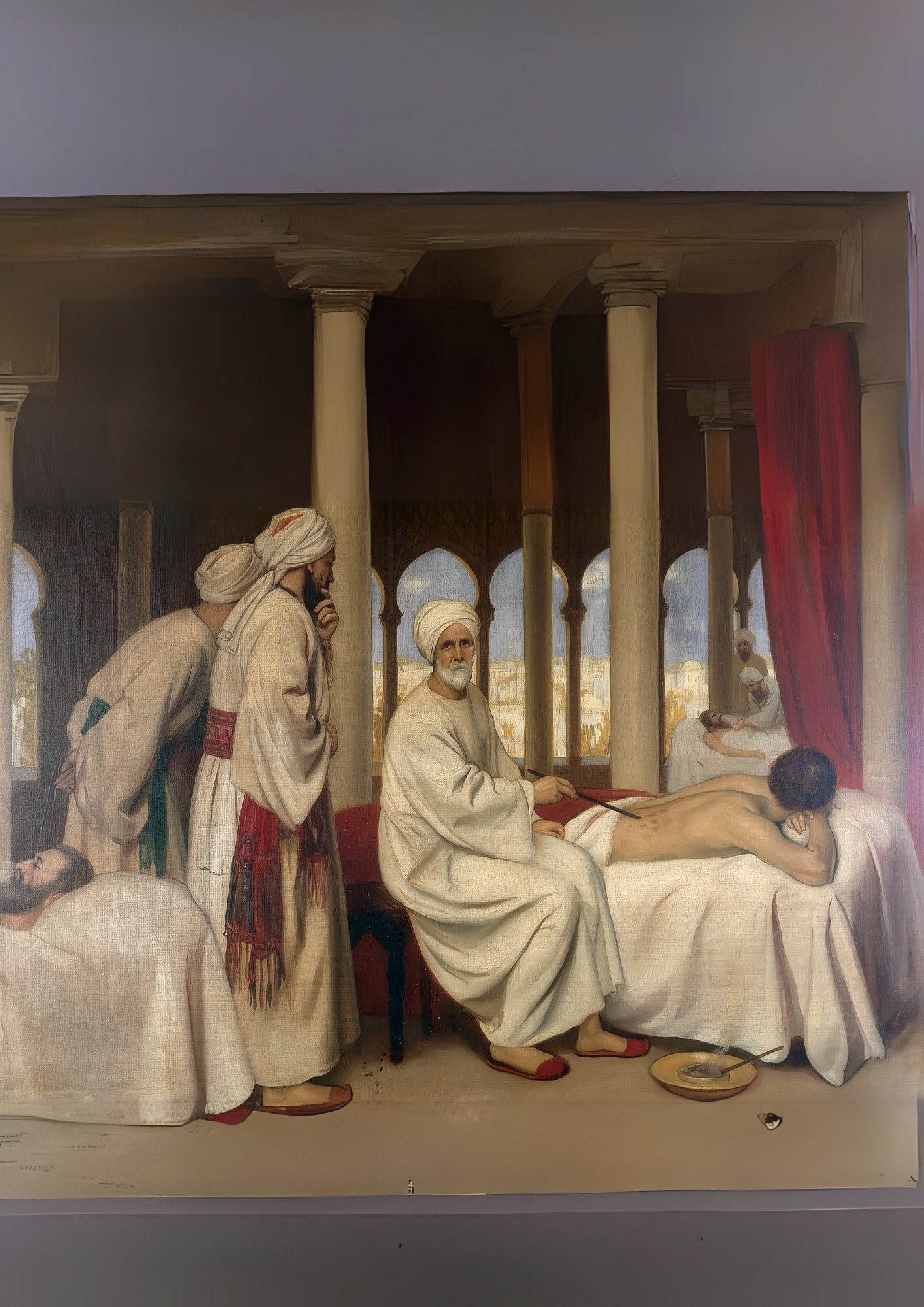 Al-Zahrawi operating — the father of modern surgery.