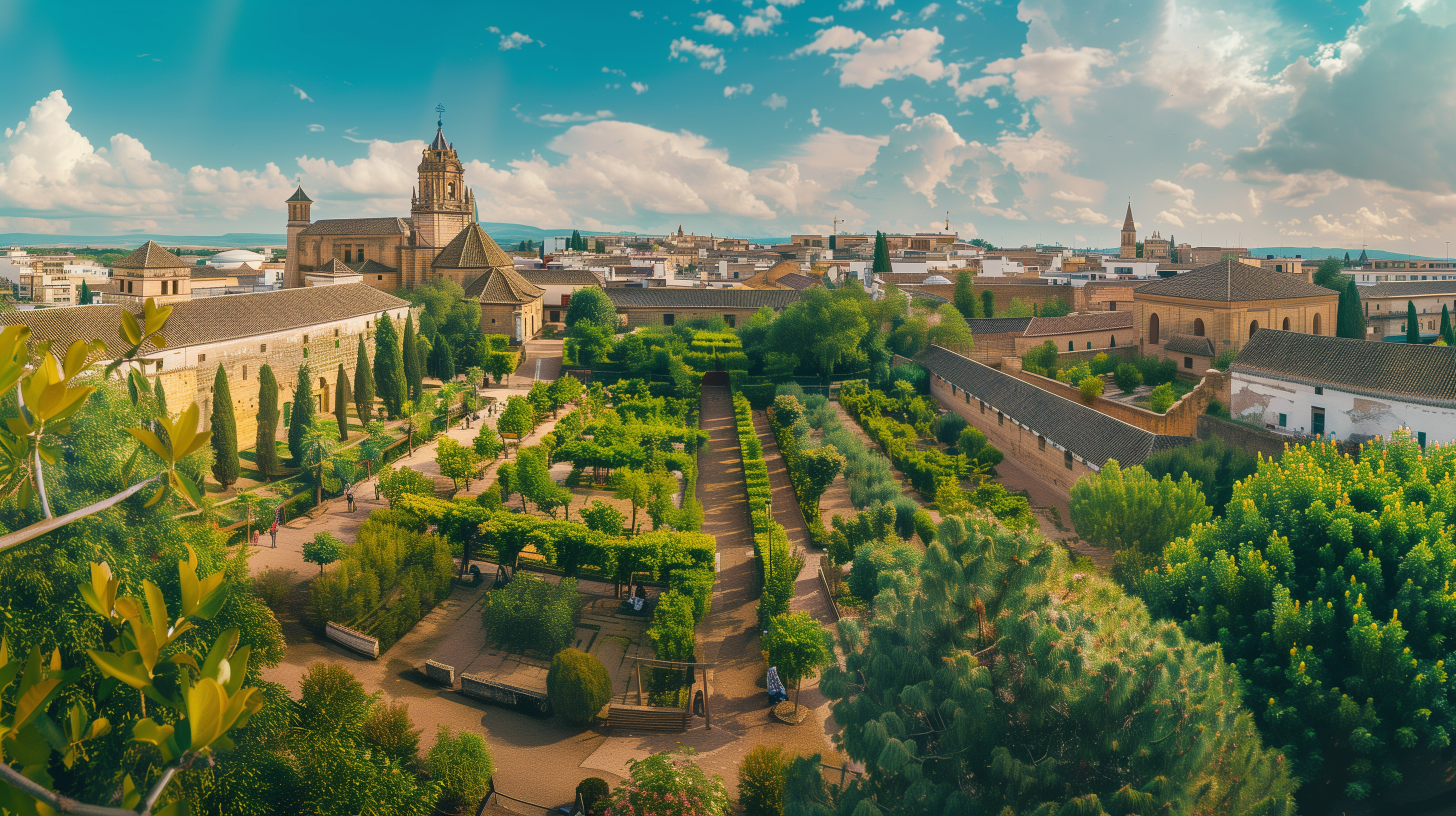 Panoramic view of tenth-century Córdoba.