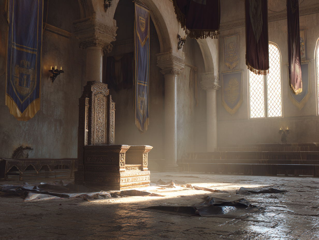 An Andalusian court hall — the long afternoon of al-Andalus.
